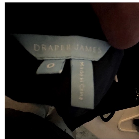 Draper James Navy Blue Light Blue Floral Lace A-Line Midi Skirt‎ Size 0 - Picture 5 of 6